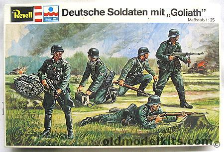 Revell 1/35 4 German Assult Engineers with 'Sprengpanzer Goliath', H2223 plastic model kit